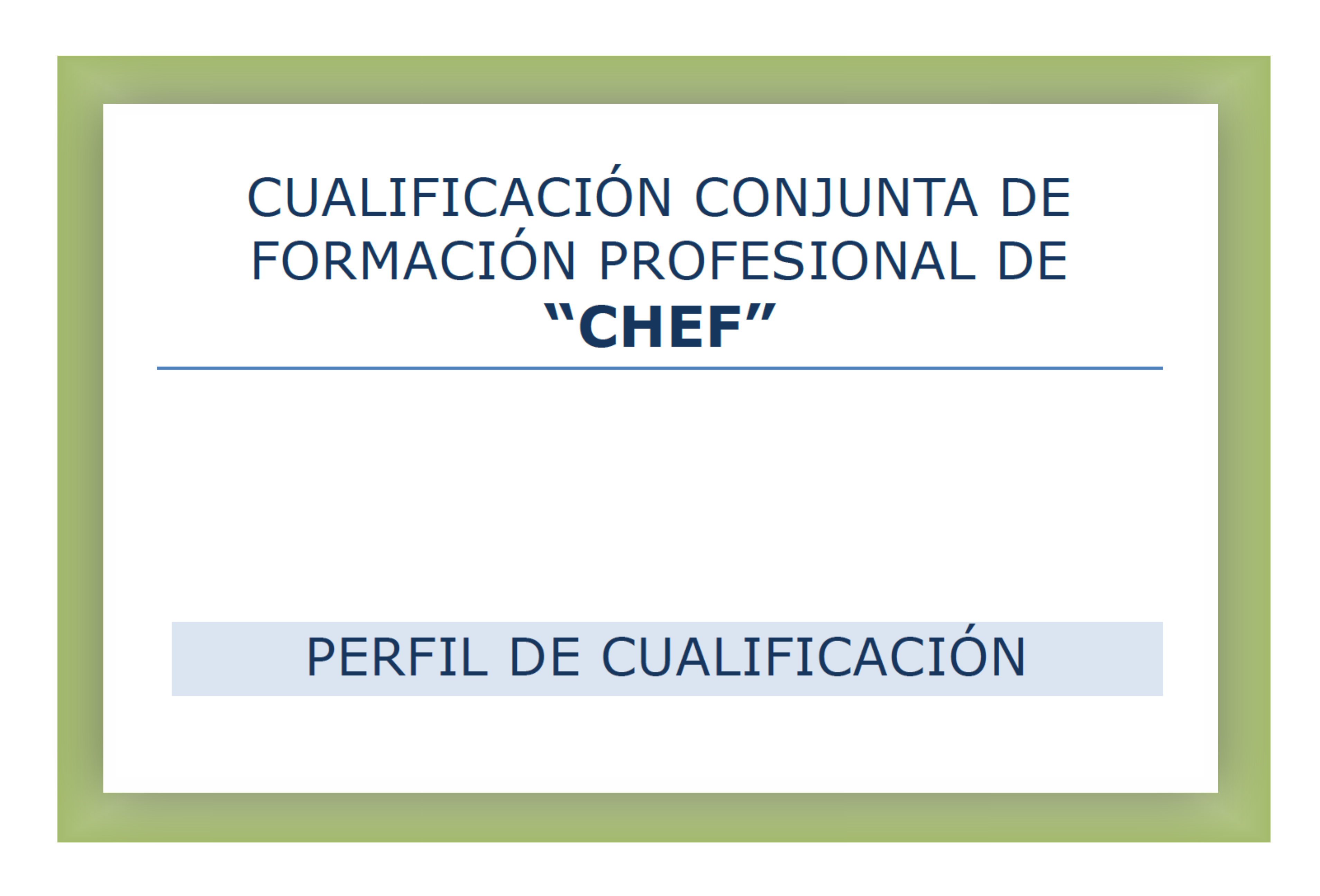 Perfil de cualificación