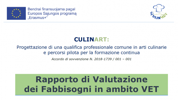 Rapporto di Valutazione dei Fabbisogni in ambito VET